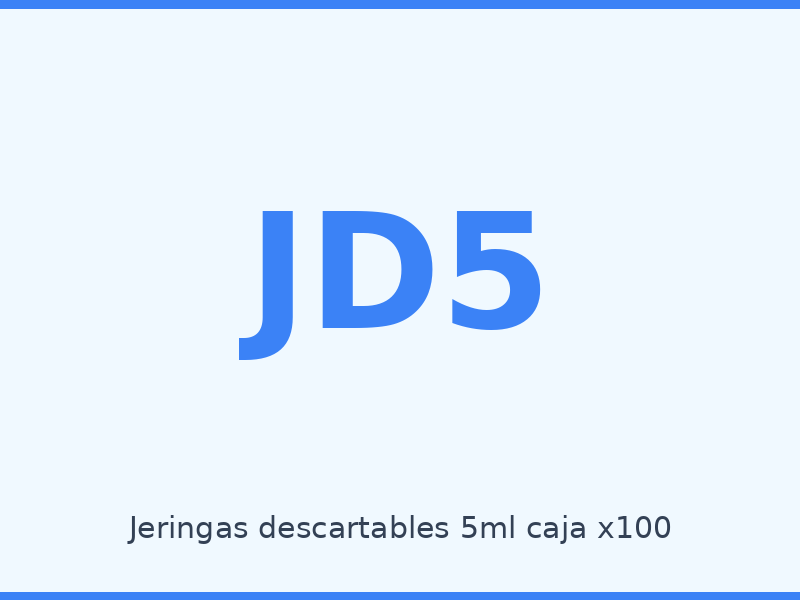 Jeringas descartables 5ml caja x100