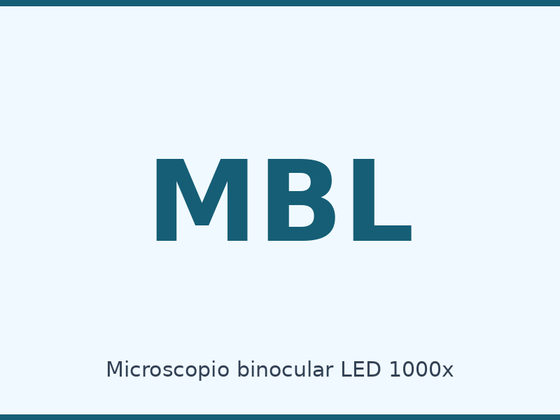 Microscopio binocular LED 1000x