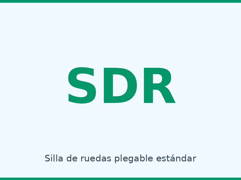 Silla de ruedas plegable estándar